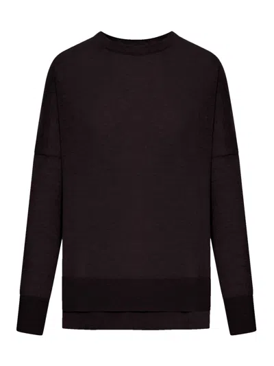 Nome G 3-ply Merino Wool Crew Neck In Brown