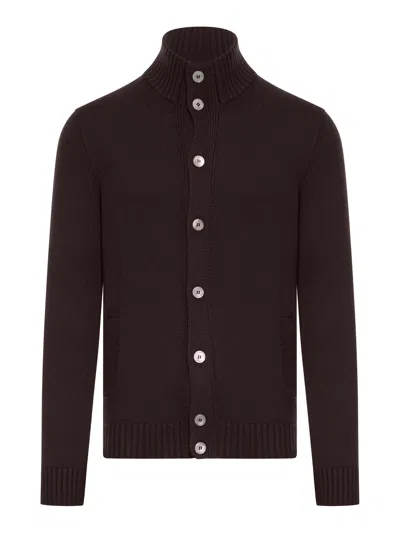 Nome G 3-yard Full Button Cardigan In Brown