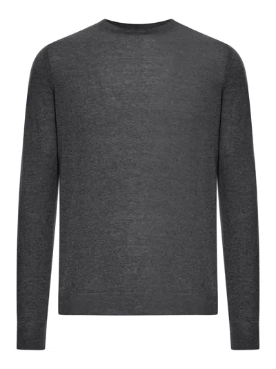 Nome G Crewneck Sweater In Virgin Wool In Grey