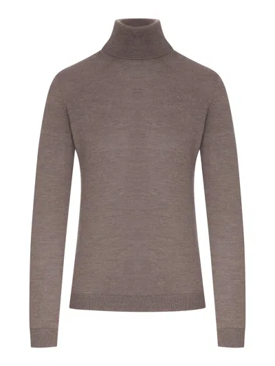 Nome G Fine Knit Turtleneck In Brown
