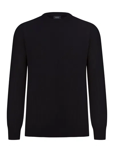 Nome G Ribbed Crew-neck Sweater In Black