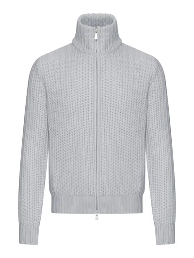 Nome G Rib-knit Full-zip Cardigan In Animal Print