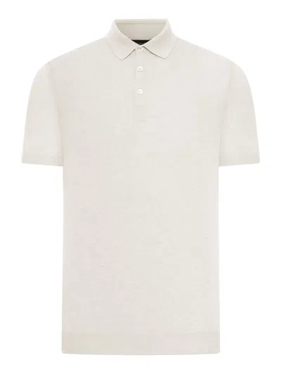 Nome G Short-sleeved Cotton Tennis Polo In Nude