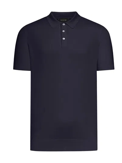 Nome G Short-sleeved Polo Shirt In Blue