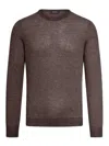 Nome Crew Neck Cashmere Sweater In Brown