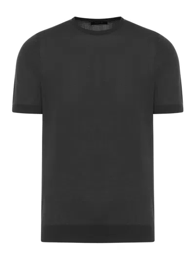 Nome Short-sleeved Sweater In Black