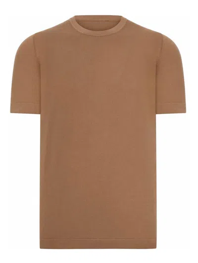 Nome Short-sleeved Cotton Knitted T-shirt In Multi