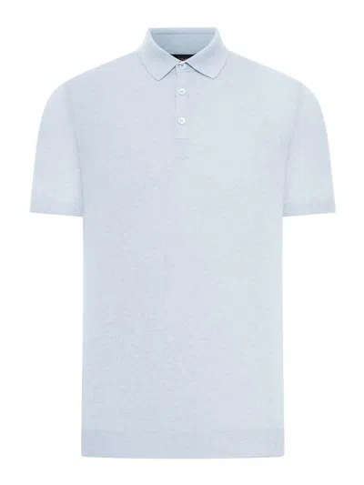 Nome Short-sleeved Cotton Tennis Polo In Blue
