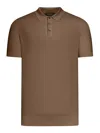 Nome Short-sleeved Cotton Tennis Polo In Brown