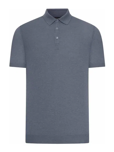 Nome Short-sleeved Cotton Tennis Polo In Gray