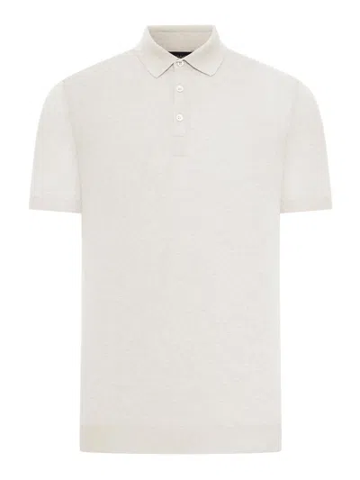 Nome Short-sleeved Cotton Tennis Polo In Neutral