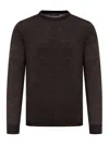 Nome Wool Crewneck Sweater In Brown
