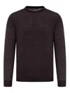 Nome Wool Crewneck Sweater In Marrón