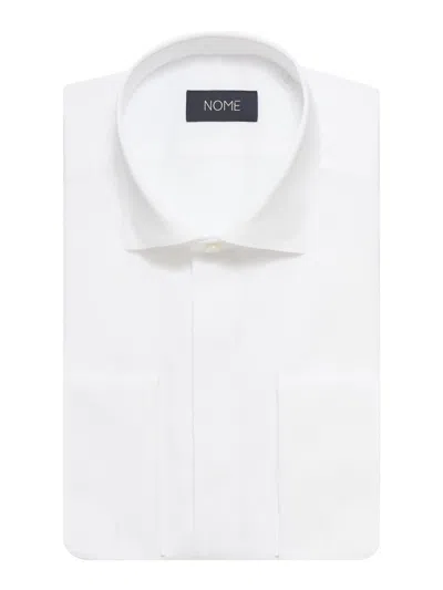 Nome X Cotton Twill Shirt In White