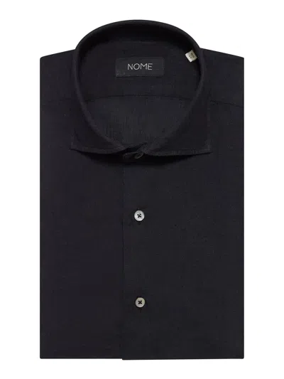 Nome X Xacus Linen Shirt In Black