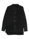 Nomen Nescio Buttoned Denim Jacket In Black