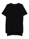 Nomen Nescio Side-split T-shirt In Black