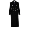 Nomi Fame Women's Black Meghan 100 % Cashmere Double Breasted Maxi Coat In Black