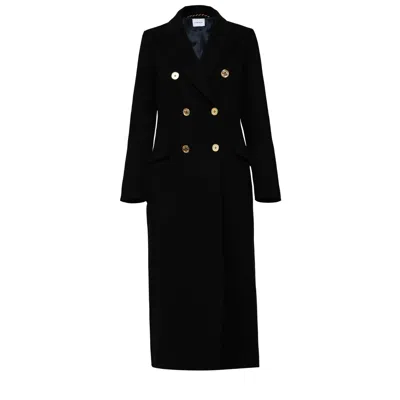 Nomi Fame Meghan Cashmere Coat In Black
