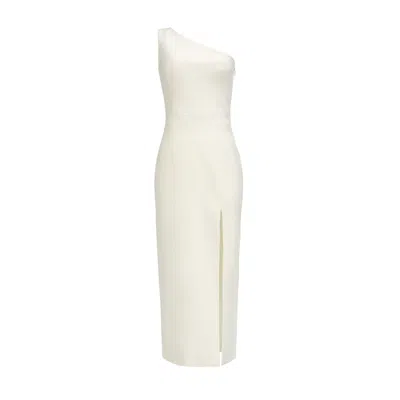 Nomi Fame Women's Dori White Dress With Asymmetric Neckline