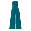 Nomi Fame Women's Sarah Green Palazzo Pant Corset Jumpsuit In Green