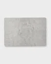 Nomi K Brushstroke Silver-plated Rectangular Placemat In Gray