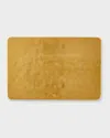 Nomi K Brushstroke Silver-plated Rectangular Placemat In Gold