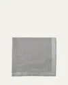 Nomi K Earth Classic Border Napkin In Silver