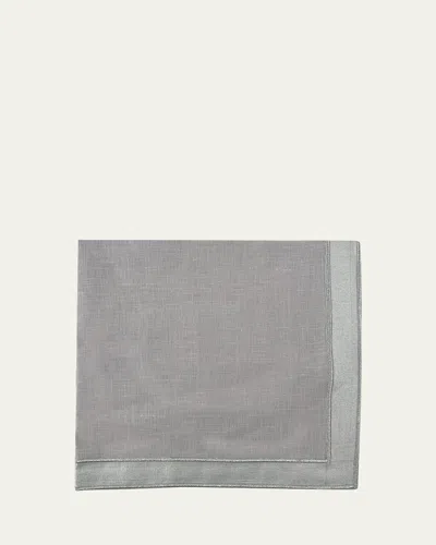 Nomi K Earth Classic Border Napkin In Silver