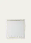 Nomi K Gold Braided Napkin In Gold/white