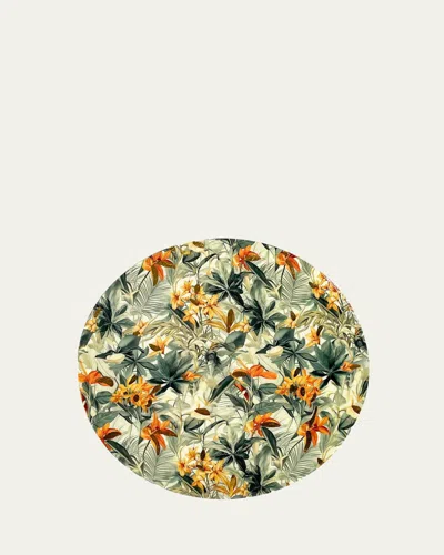 Nomi K Lillies Iron Placemat, 15" Round In Multi