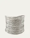 Nomi K Silvertone Cuff Napkin Rings, Set Of 4 In Silver