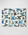 Nomi K Wild Butterflies Lacquer Placemat In White