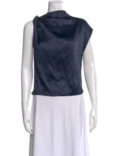 Pre-owned Nomia Asymmetrical Sleeveless Top W/ Tags In Blue