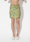 Nomia Jacquard Skirt In Yellow Brocade In Multi