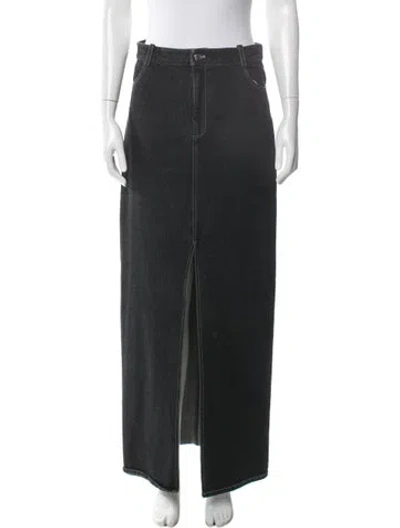 Pre-owned Nomia Long Skirt In Black