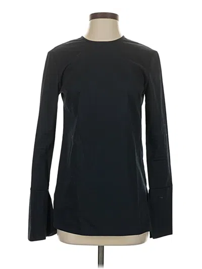 Pre-owned Nomia Long Sleeve Top Blue Crew Neck Tops