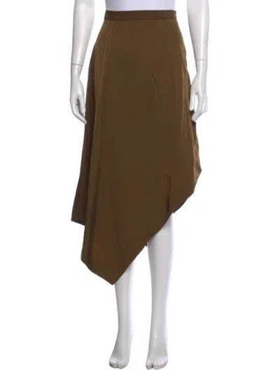 Pre-owned Nomia Midi Length Skirt In Brown