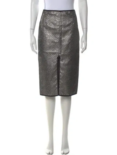 Pre-owned Nomia Patterned Midi Length Skirt