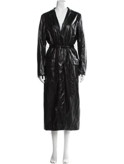 Pre-owned Nomia Trench Coat In Black
