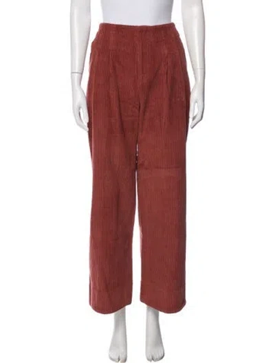 Pre-owned Nomia Wide Leg Pants In Red
