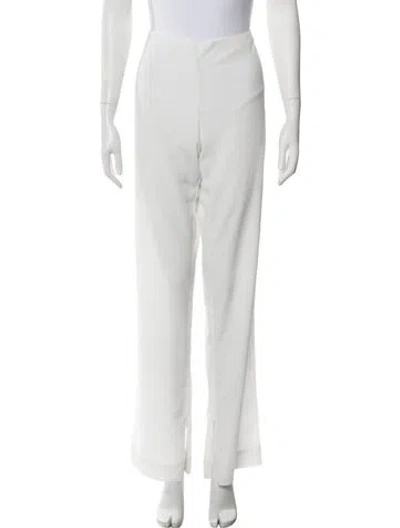 Pre-owned Nomia Wide Leg Pants In White