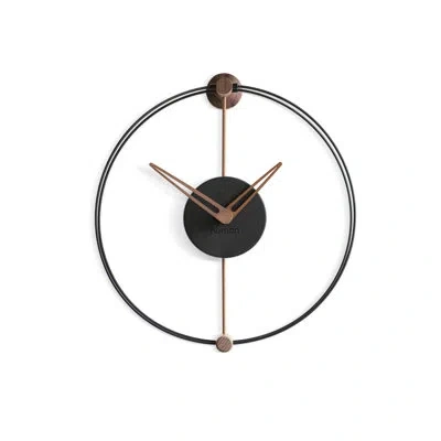 Nomon 11.02" Wall Clock In Black Walnut
