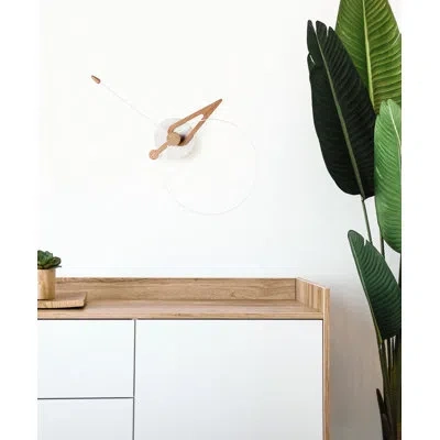 Nomon 16.5" Wall Clock In White Oak