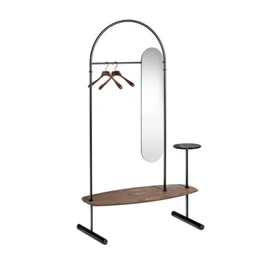 Nomon Arco 47.24" Clothes Rack In Graphite,walnut
