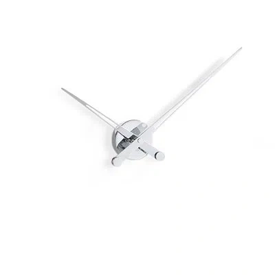 Nomon Axioma Oversized Wall Clock In Chrome