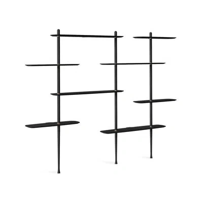 Nomon Axis 106.3'' W Solid Wood Shelving Unit In Black