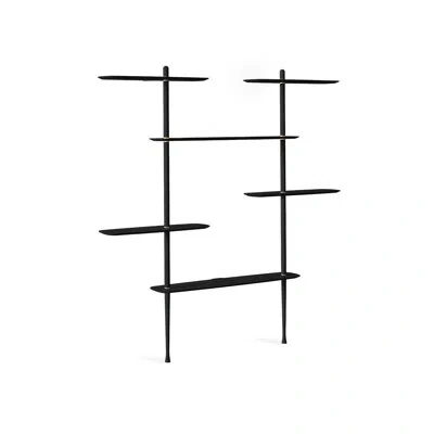 Nomon Axis 78.7'' W Solid Wood Shelving Unit In Black
