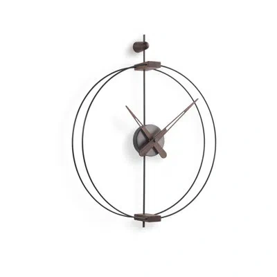 Nomon Barcelona Wall Clock In Black,graphite,walnut