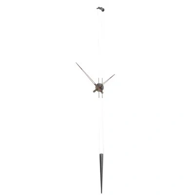 Nomon Graphite Wall Clock In Brown;gray